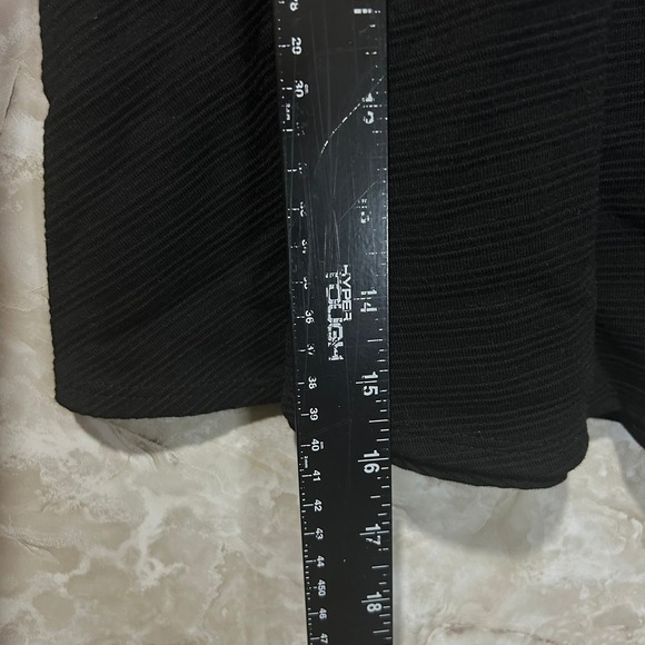 Joe Benbasset Black Ribbed Skater Mini Skirt Womens Large New with Tags - Picture 6 of 7